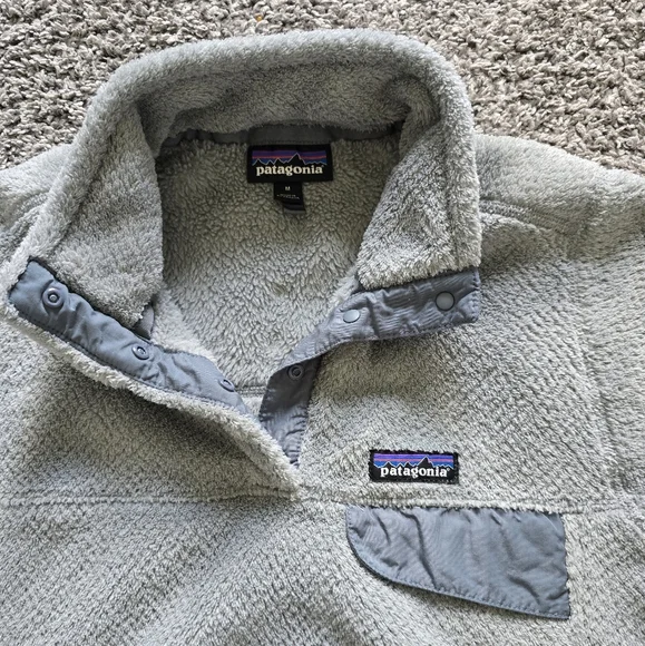 Patagonia Women's Re-tool Snap-T Fleece Pullover Grey Medium - Picture 3 of 6